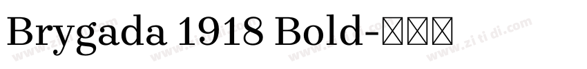 Brygada 1918 Bold字体转换